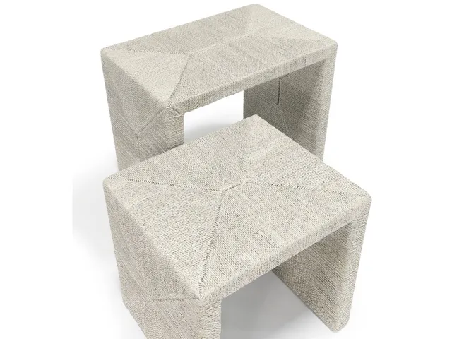 Woodside Nesting Table Set Of 2, White Sand - Alternative View