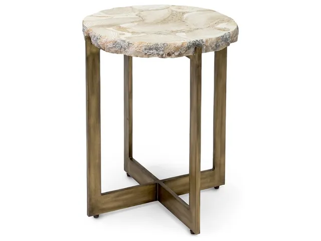 Durham Fossilized Clam Side Table