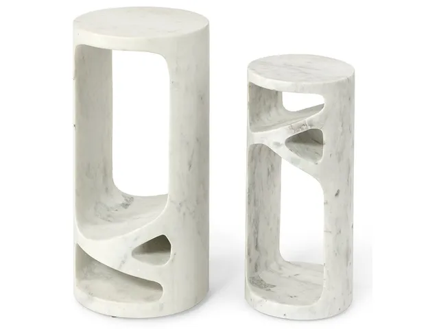 Lena Marble Accent Table, Small