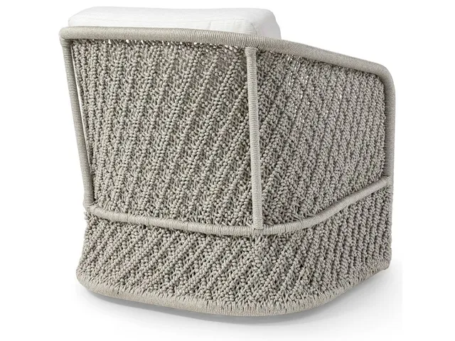 Jenson Outdoor Swivel Lounge Chair, Grey