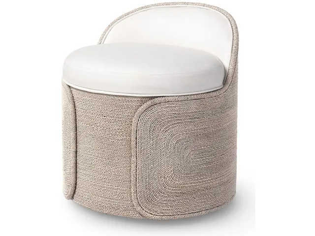 Berlin Swivel Stool, Whitewash