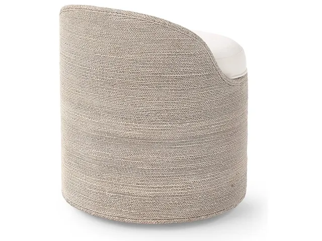 Berlin Swivel Stool, Whitewash
