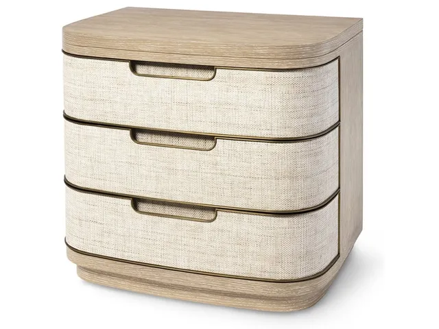 Montreal Three Drawer Nightstand