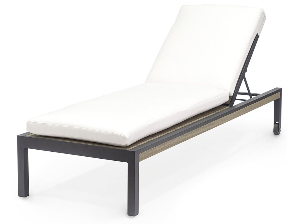 Somerset Outdoor Chaise Lounge Chair, Charcoal - image 1