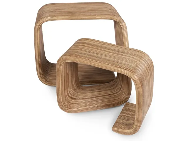 Allegro Rattan Side Table, Natural