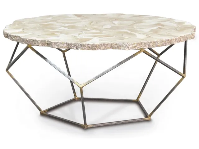 Loren Fossilized Clam Coffee Table