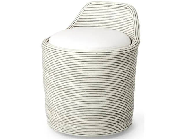 Enzo Swivel Stool Whitewash