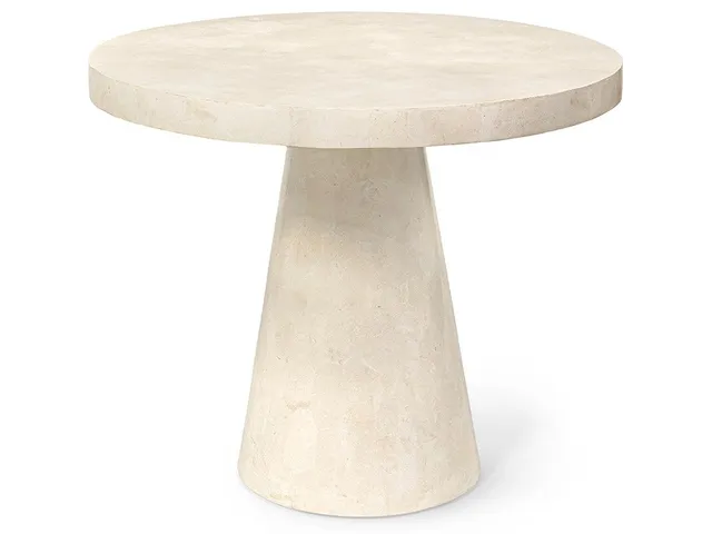 Foley Stone Outdoor Bistro Table, White