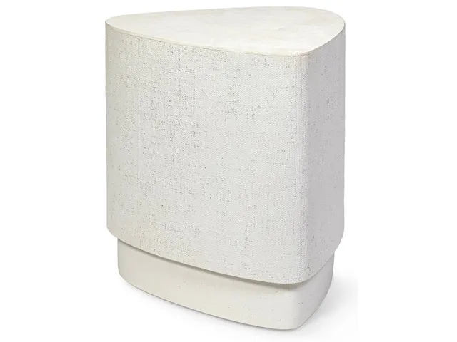 Holland Outdoor Side Table, White