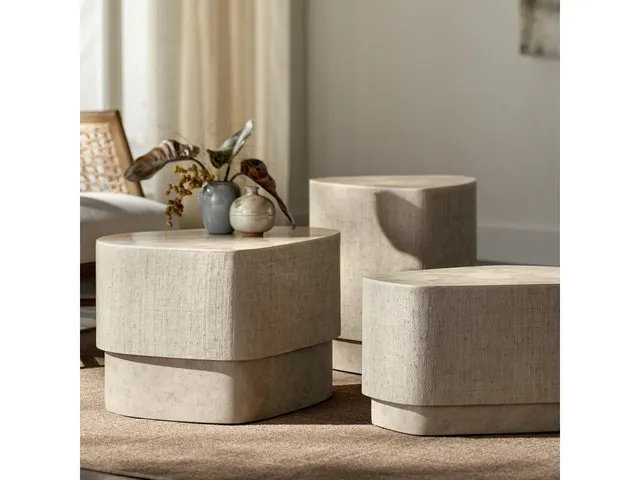 Holland Outdoor Side Table, Natural
