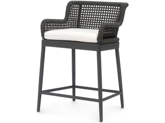 Somerset Outdoor 24" Counter Stool Charcoal