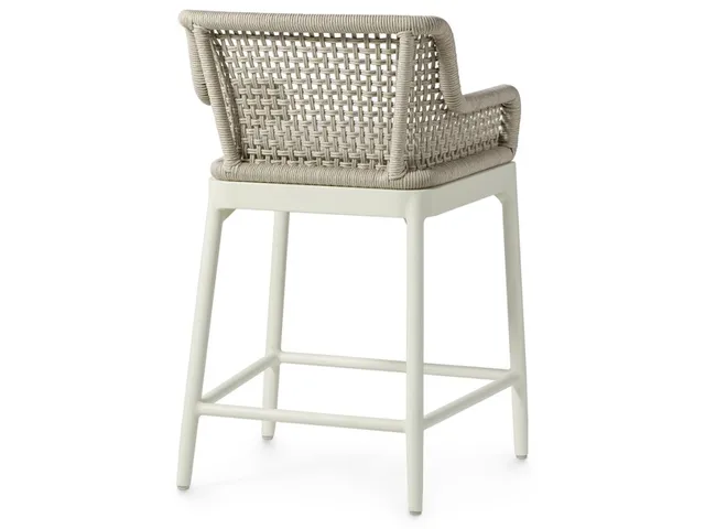 Somerset Outdoor 24" Counter Stool, Ivory - Alternative View
