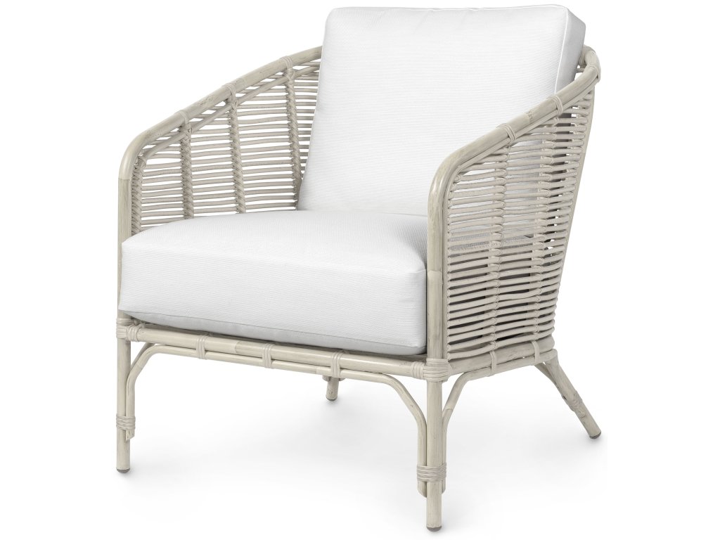 Camino Outdoor Lounge Chair, White - main image