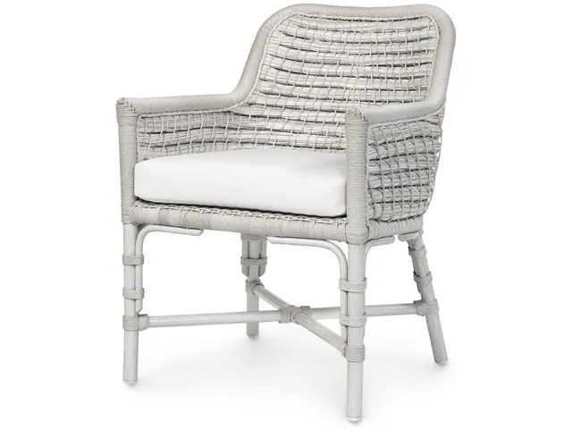 Capitola Outdoor Arm Chair, Whitewash
