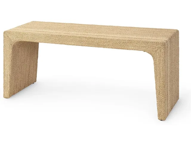 Abbott Rope Wrapped Coffee Table, Tall