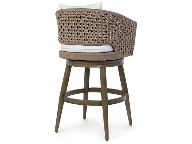 Southport Outdoor Swivel 30" Barstool, Umber