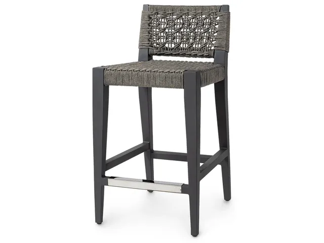 Oliver Outdoor 24"Counter Stool, Charcoal