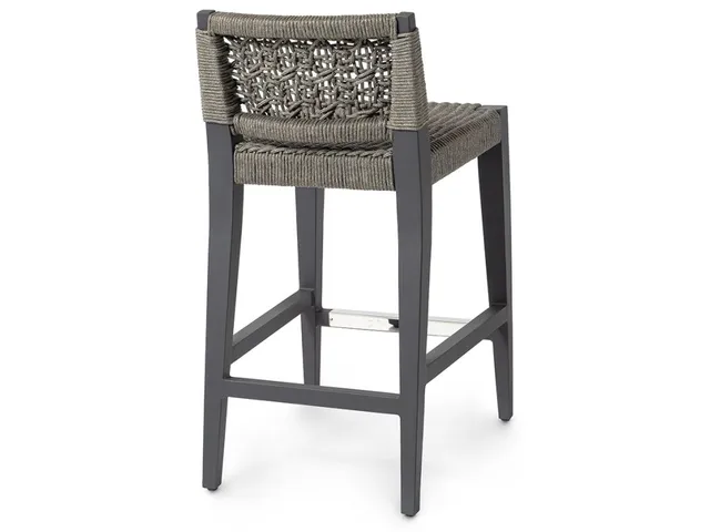 Oliver Outdoor 24"Counter Stool, Charcoal - Alternative View