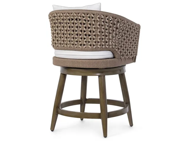 Southport Outdoor Swivel 24" Counter Stool, Umber - Alternative View