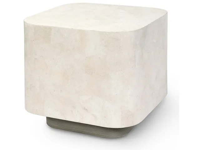 Dakota Side Table, White