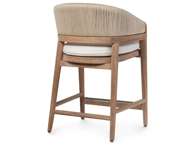 Casey Outdoor 24" Counter Stool, Taupe - Alternative View