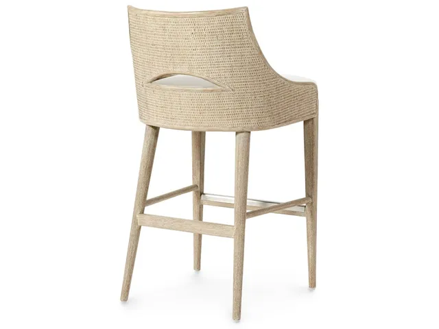 Avalon 30" Barstool, Cerused White