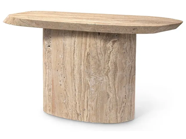 Algiers Travertine Outdoor Console Table