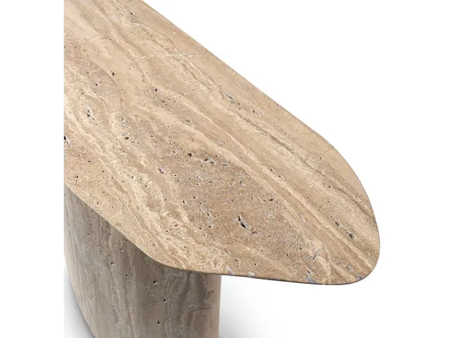 Algiers Travertine Outdoor Console Table