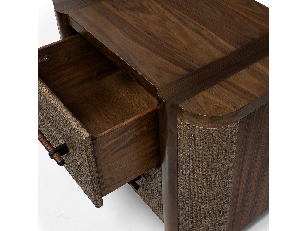Zoey Walnut Nightstand - image 1