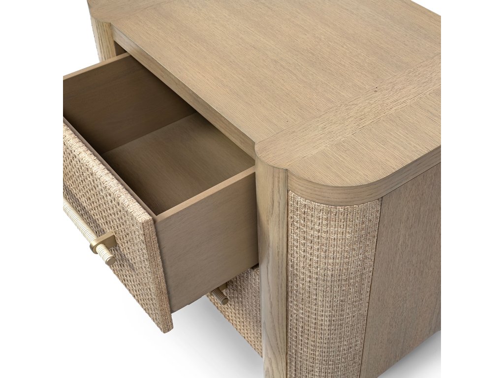 Zoey Natural Oak Nightstand - image 1