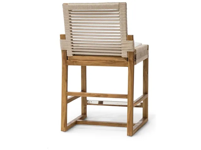 San Martin Outdoor 24" Counter Stool, Taupe - Alternative View