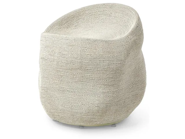 Jaden Swivel Stool, White
