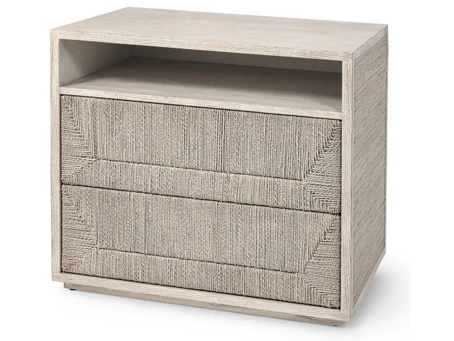 Braxton Nightstand, White Sand