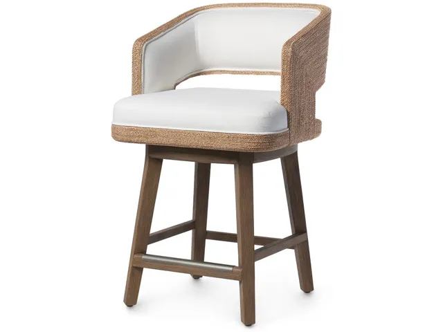 Hadley 24" Swivel Counter Stool, Natural