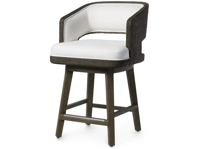Hadley 24" Swivel Counter Stool, Charcoal