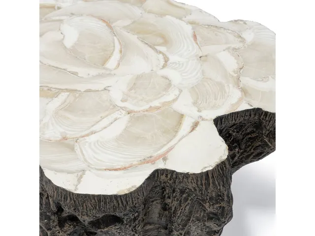 Chloe Fossil Clam Lava Coffee Table - Alternative View