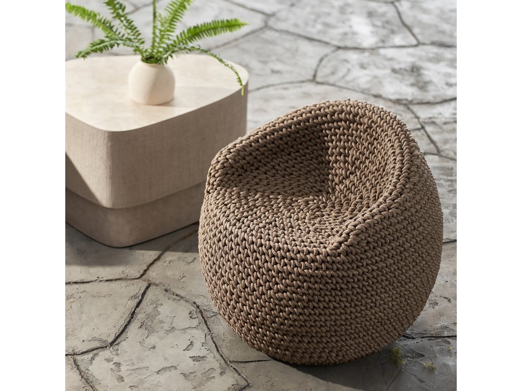 Aptos Outdoor Swivel Stool, Brown - image 2