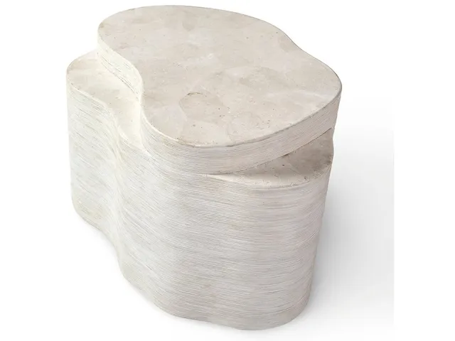 Levine Side Table, White
