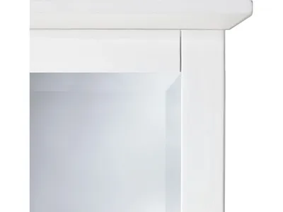 Paragon Beveled Glass Mirror in White - Alternative View
