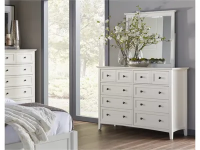 Paragon Eight Drawer Dresser in White
