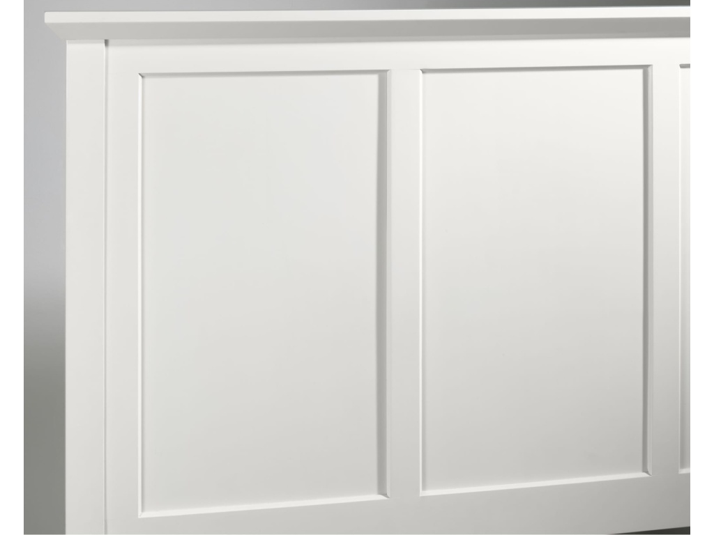 Paragon Four Drawer Wood Storage Bed in White - image 2