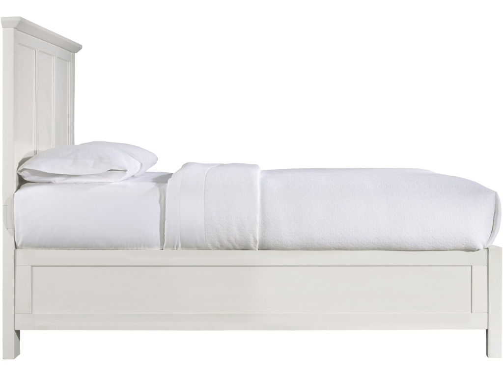 Paragon Wood Panel Bed in White - image 4