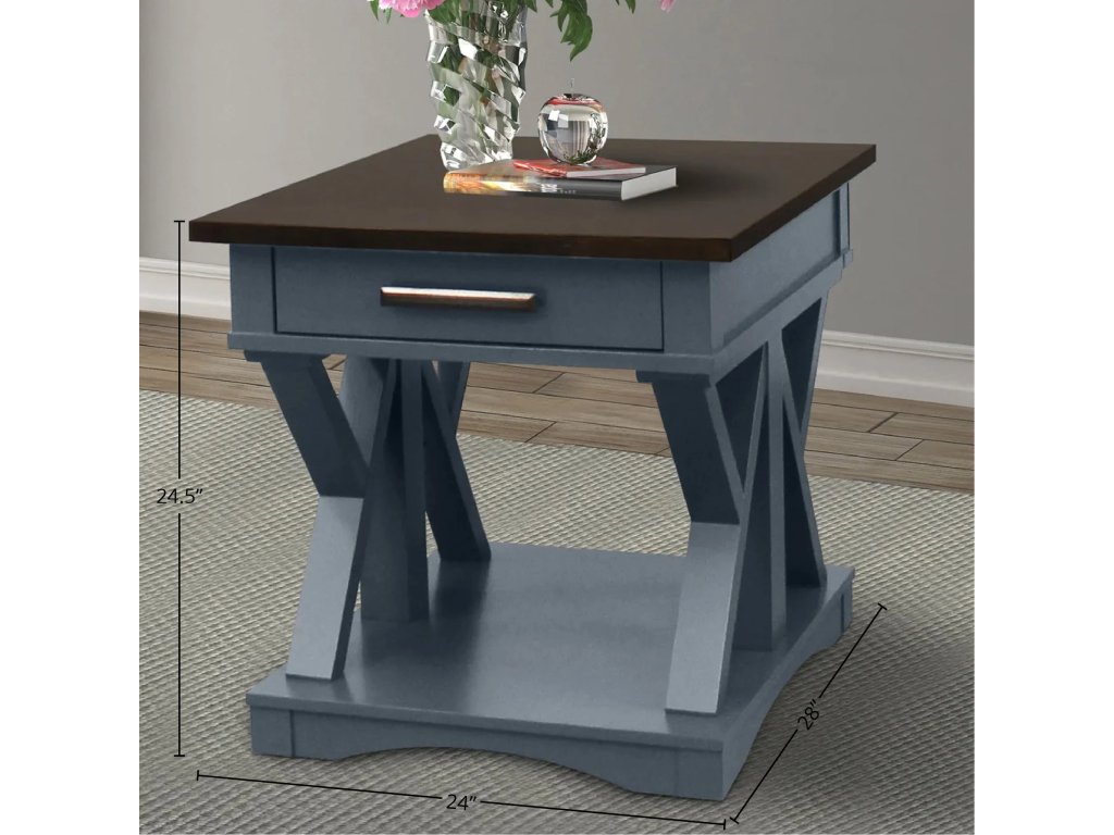 Denim End Table - image 2