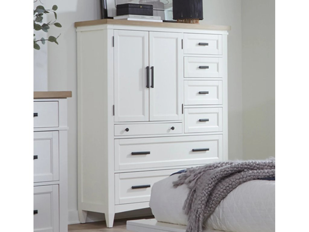 Bedroom 2 Door Chest With 7 Drawers And Work Station - main image