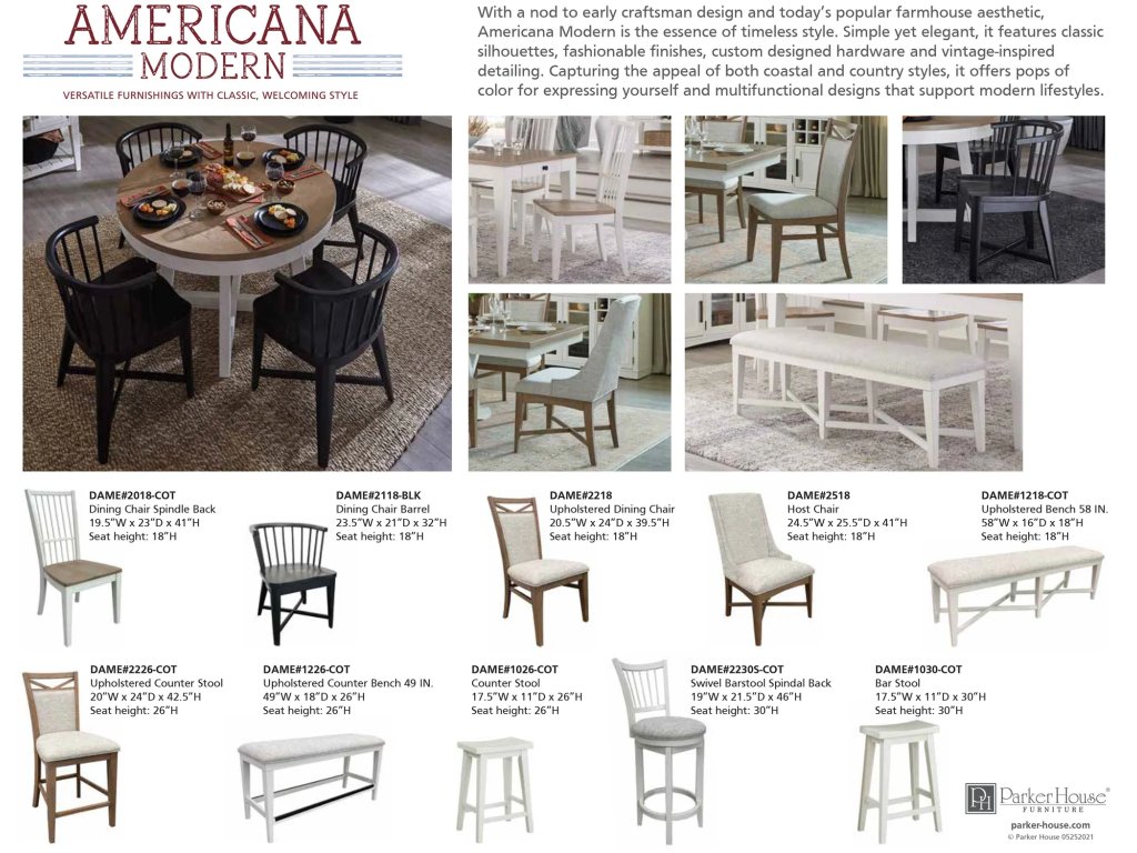 Americana Modern Dining Bench Upholstered 58 In. - image 3