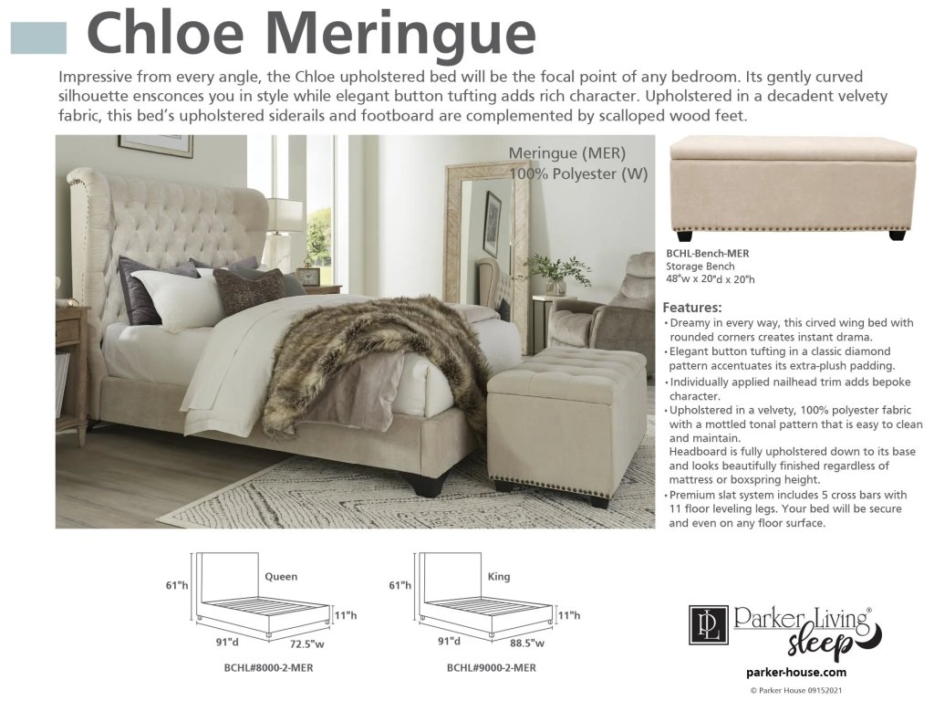Meringue King Bed 6/6 - image 4