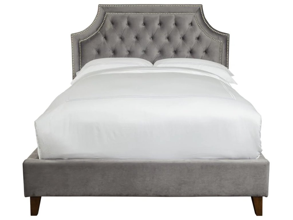 Flannel King Bed 6/6 (Grey) - image 2