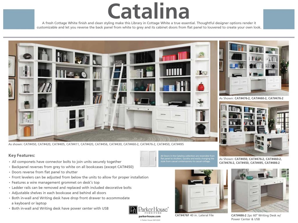 9 Piece Workspace Library Wall - image 2