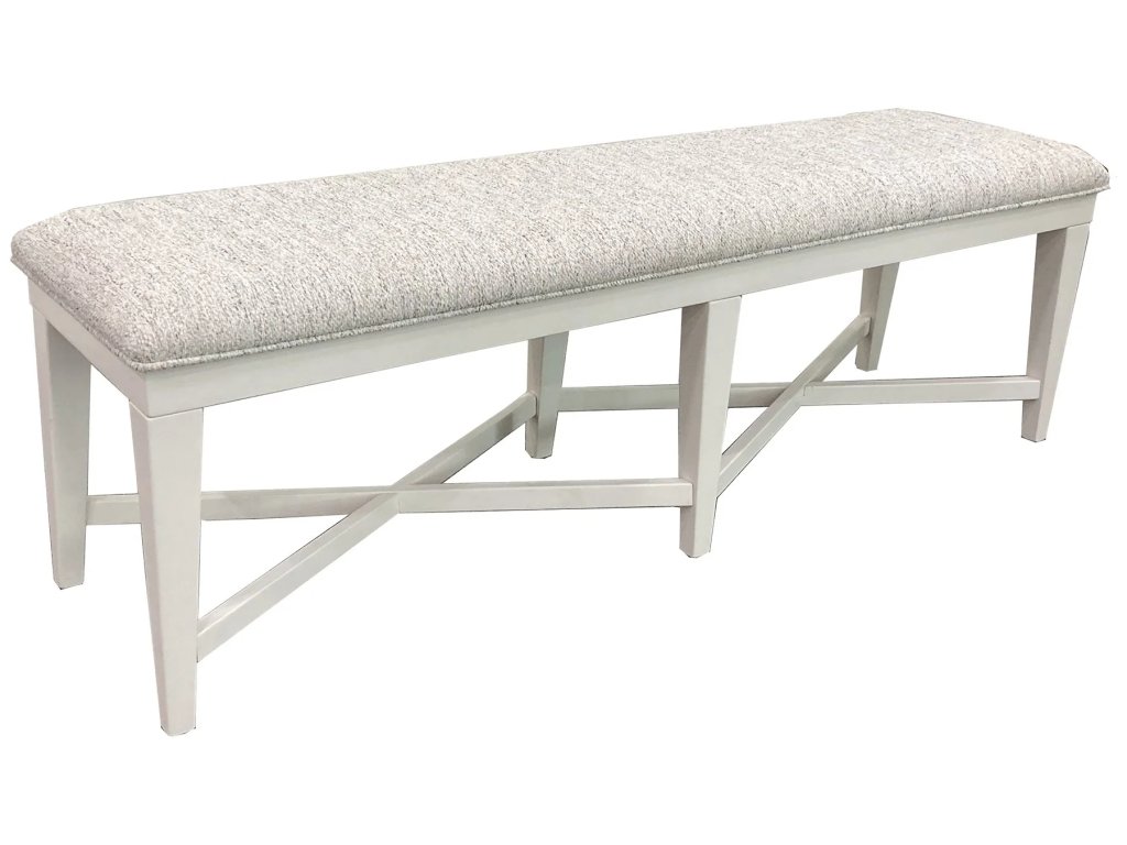 Americana Modern Dining Bench Upholstered 58 In. - image 1