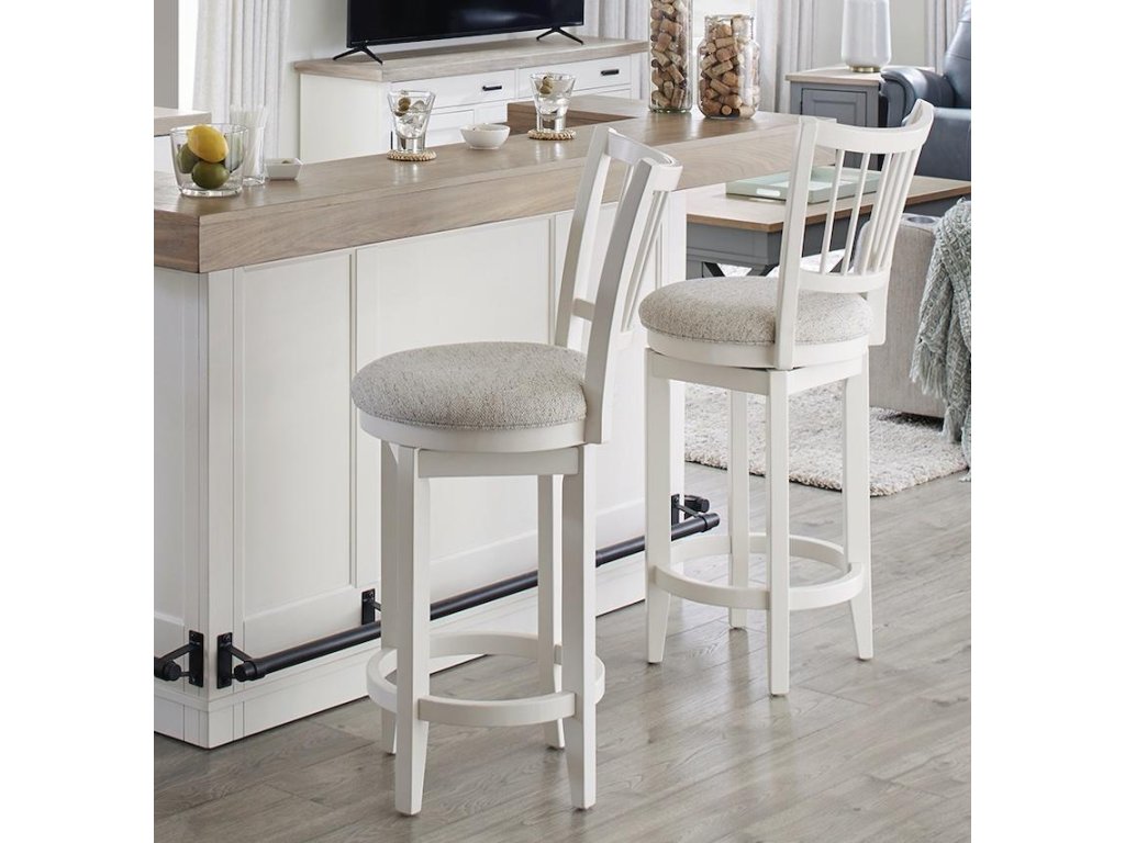 Americana Modern Dining Swivel Barstool Spindle Back - main image
